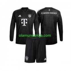 Camisola Bayern de Munique Guarda-redes Criança Equipamento Primeiro 2023-2024 Manga Comprida